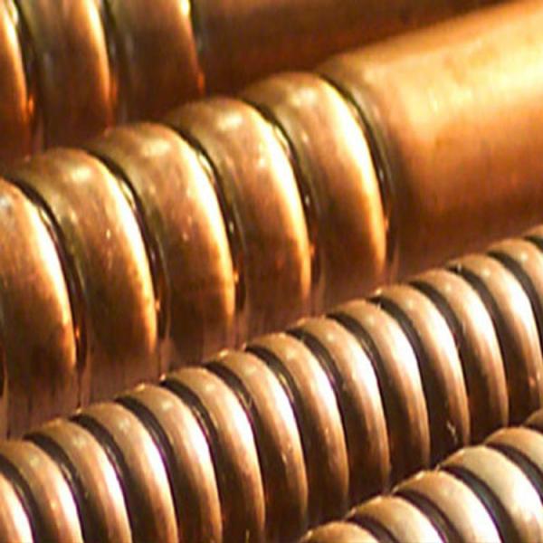 DELLOK Tubo de aço corrugado de grande diâmetro Troca de calor de cobre Tubo corrugado torcido Cupro Níquel Corrugado