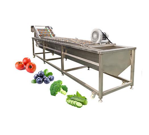 100-500 kg/h Ozon Lavadora de frutas e vegetais para limpeza de cenouras e mandioca