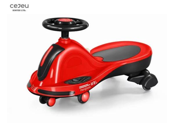 36 Months Wiggle Car Weight Limit 120kg Music Wiggle Car Red