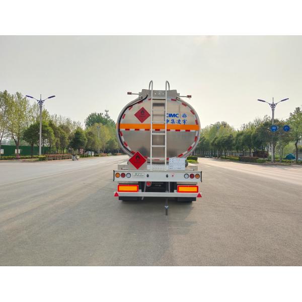 High Capacity 48000 Liter Aluminum Alloy Gasoline Tanker Trailer With HOWO Chassis