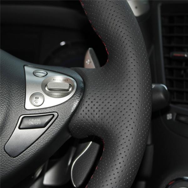 2017-2019 Year PU Leather Customized Steering Wheel Cover for Nissan Maxima Sentra SV