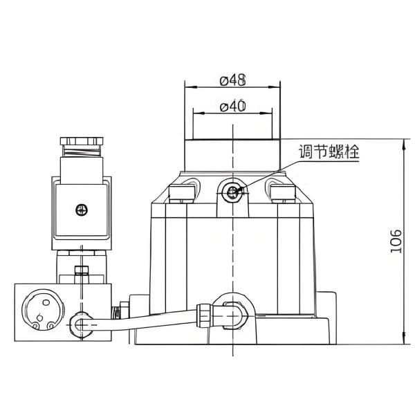 Medium Temperature -20C- 120C JQF Intake Control Valve With 40mm Orifice