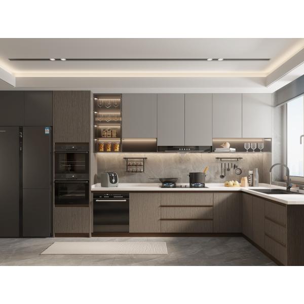 Hotel Project Modular Shaker Design Furniture Island Pantry Kitchen Cabinet Unit
