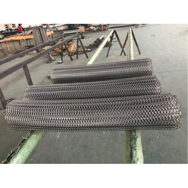 Correia transportadora do favo de mel alto do rolamento da carga, correia transportadora da malha do metal da transformação de produtos alimentares
