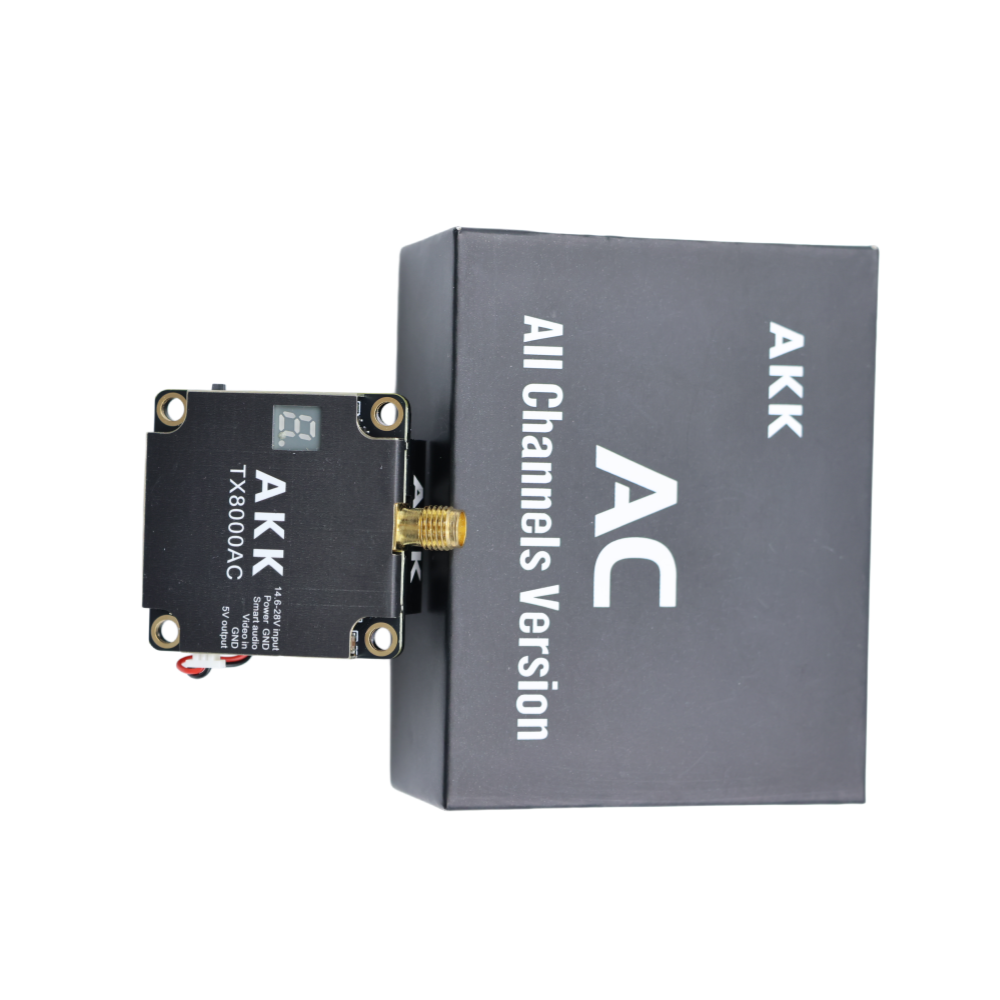 TX8000AC Video Signal Transmitter AKK VTX FPV 5.8GHz RF 8W 96CH With Rapid Cooling