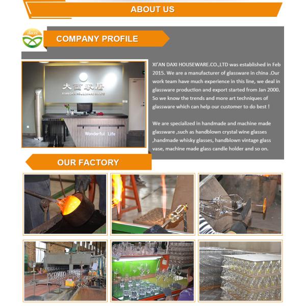 Стекло вискиа тяжелого основания прозрачное Handmade для партии
