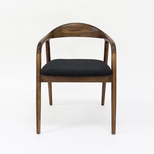 Modern Restaurant Furniture Solid Wooden Dining Chair with Foldable Function and Fabric Upholstery W56*D55.5*H73.5CM