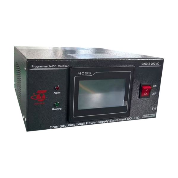 12V 20A Low Ripple DC Power Supply 220V Single Phase with Timer Relay Amp Minute Meter CPU HMI Control