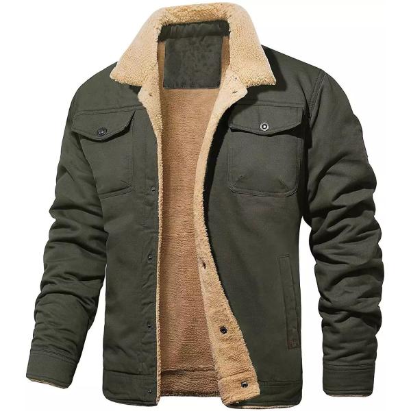Men's Winter Heated Regular Windbreaker with No Cotton Filling and No Needle Detection