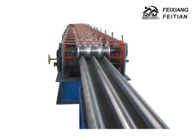 High Accuracy Highway Guardrail Making Machine , Hollow Guard Rail Roll Forming Machine