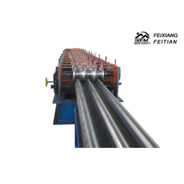 High Accuracy Highway Guardrail Making Machine , Hollow Guard Rail Roll Forming Machine