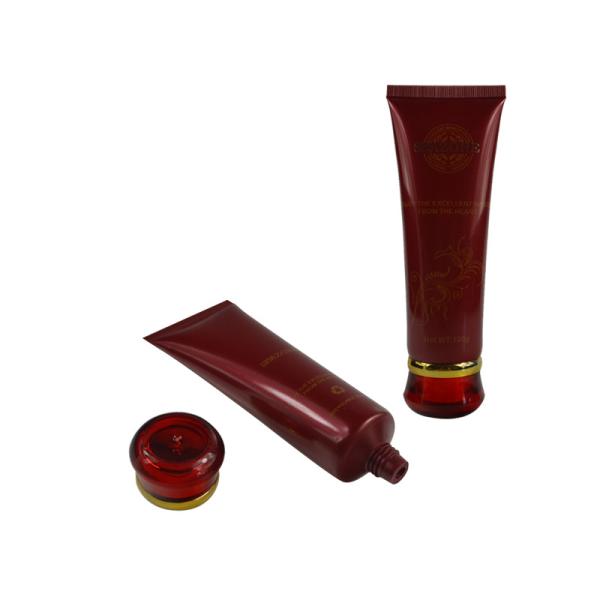 Custom empty soft cosmetic hand cream packaging squeeze round tube yellow