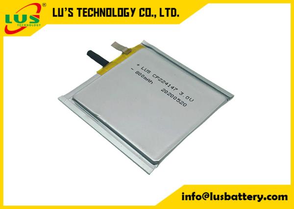 Batterie au lithium molle de CP224147 3.0V 800mah pour Rfid