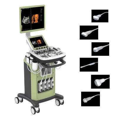 Zoncare 3D/4D Trolley Medical Digital Color Doppler Ultrasound System for Hospital