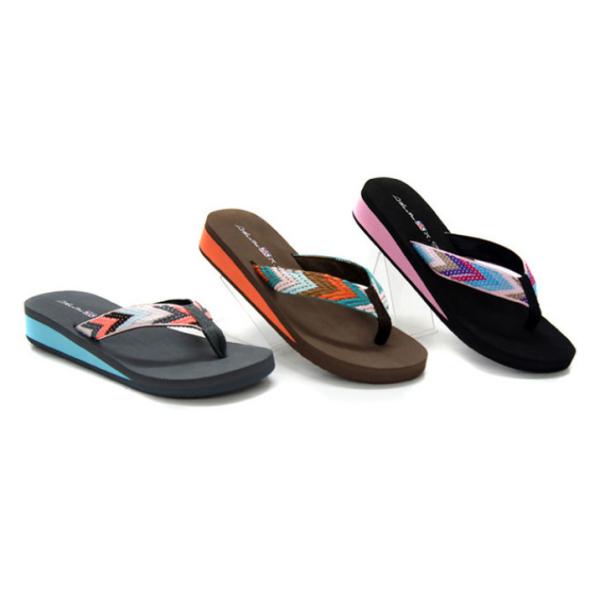 High Heel Wedge Flip Flops