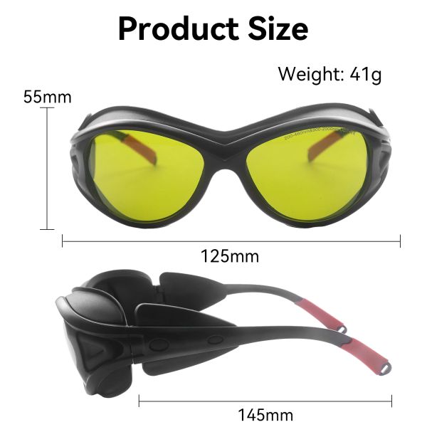 FOR LASER GLASSES 1064nm safety glasses laser protection glasses laser protection glasses ipl safety glasses 200-460nm 900-2000nm protector laser fiber laser glasses laser welding glasses laser safety
