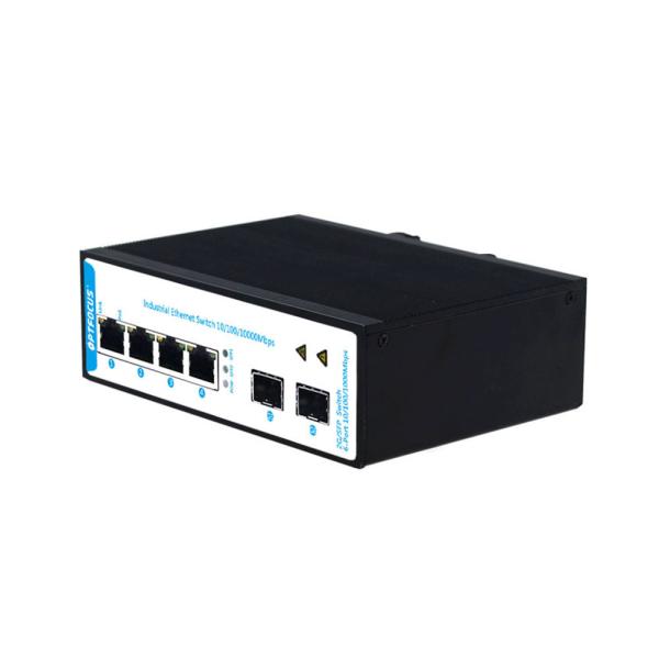 Interruptor industrial controlado portos de 4 ethernet do interruptor de rede interruptor do ponto de entrada de 2 portos de SFP do gigabit