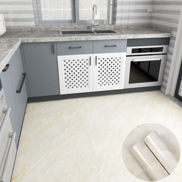 Water Proof Floor Tile Stickers OEM Vinyl Floor Sticker Tiles Thicken Flooring stickers