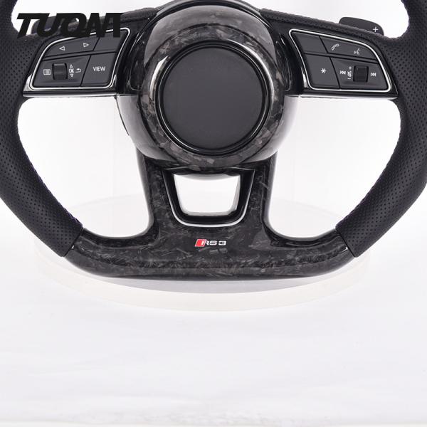 350mm Leather Forged R8 Carbon Fiber Steering Wheel 2022 New Custom