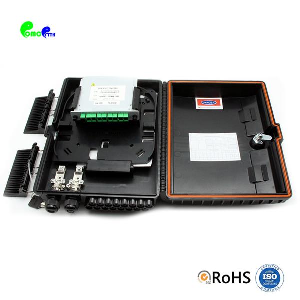 16F Wall Mounted Fiber Distribution Box With PLC Splitter IP65 Fiber Closure