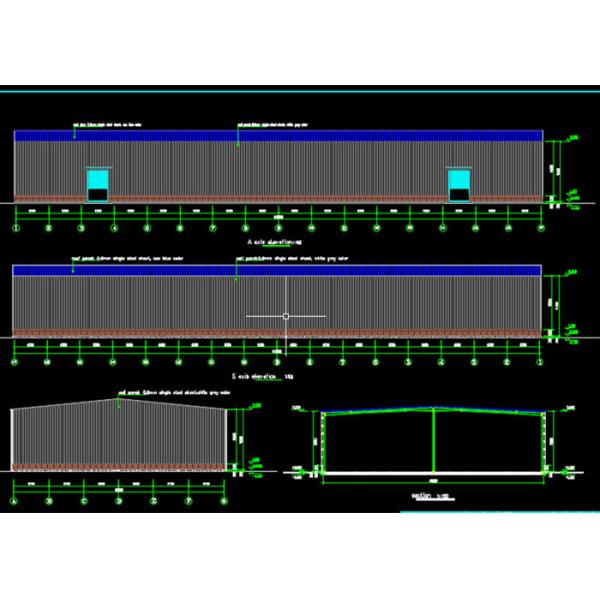 100m*40m Prefab Steel Structure Workshop House Frame Industrial Building