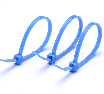 4.8*200MM Self-locking ETFE Cable Zip Ties Wraps Electrical Application Blue Wrap Tie Belt
