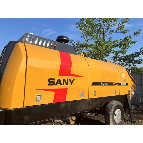 SANY Used Stationary Concrete Pump 85m3/H HBT8018C-5 7260X2125X2685mm