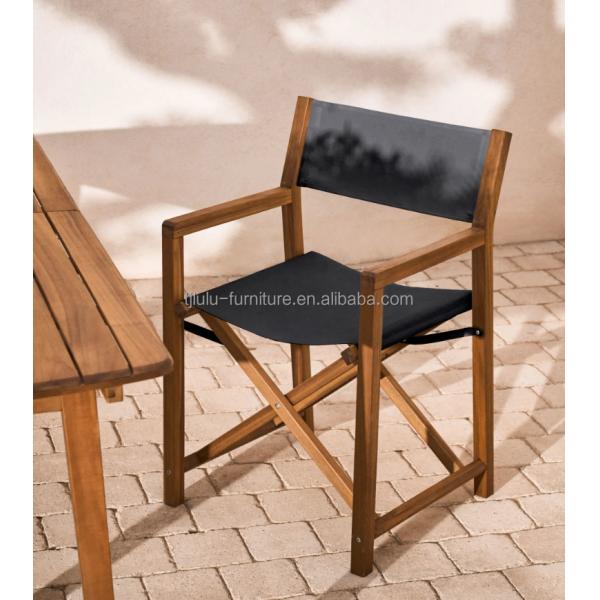 Emballage du courrier Chaise extérieure moderne nordique avec bois massif et design pliable
