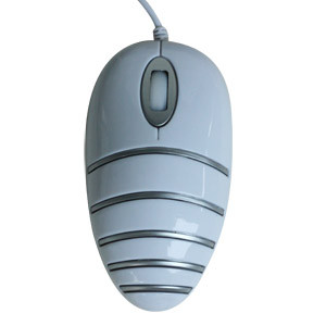 White KolorFish Computer Wired Mouse Fashion Bee Design 800 DPI 1.5m Cable Optical Mouse