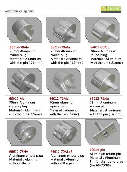 Алюминиевые роликовые тумбовые комплекты с пробкой для труб