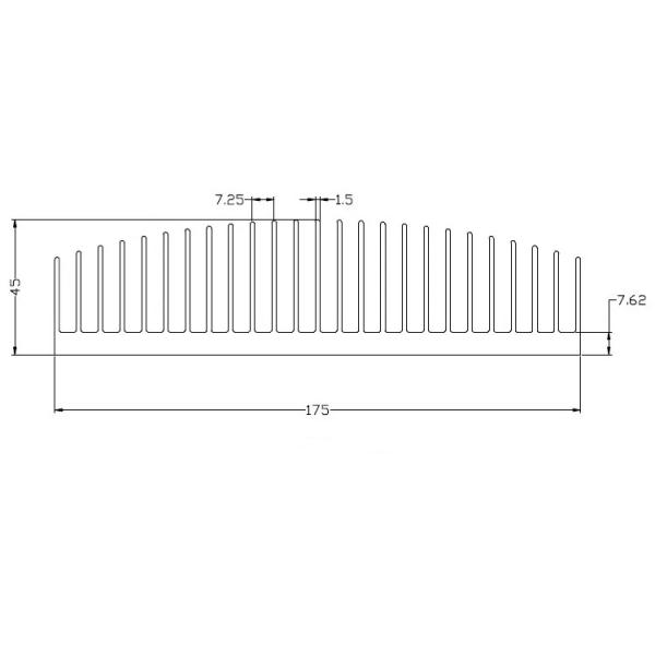 Profilés de dissipateur thermique en aluminium léger à LED série 6000 T3