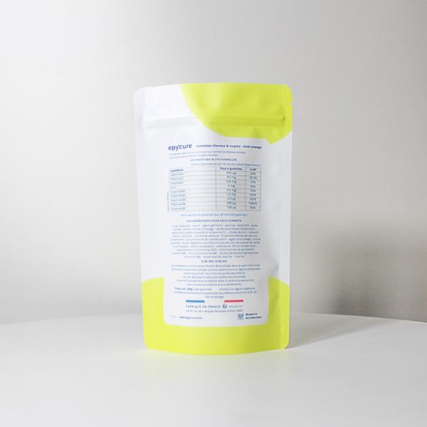 Capsule vitamin tablet food heat seal packaging bag with tear notch