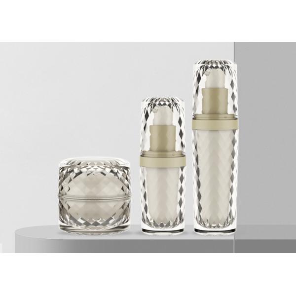 garrafa vazia e frasco de 15ml 30ml Diamond Acrylic Transparent Lotion Cream