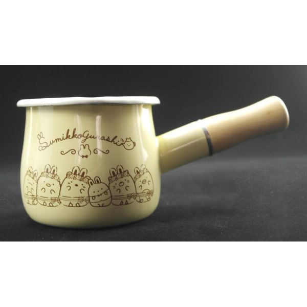 Rolled Edge Rim 550ml Enamel Commercial Saucepan Crafted Using