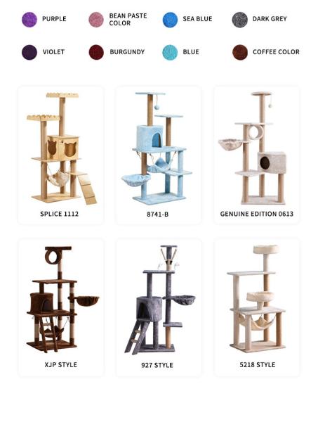 Cat Tree House Scratching Post Heavy Duty  Sisal Rope Cat Tower Column Climbing