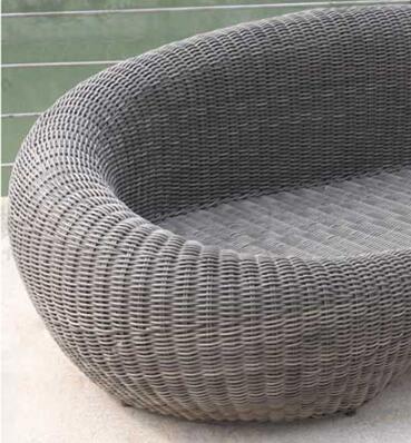 Leisure Aluminium PE Rattan Wicker furniture Outdoor Garden Backyard Sofa sets wicker Patio sofa
