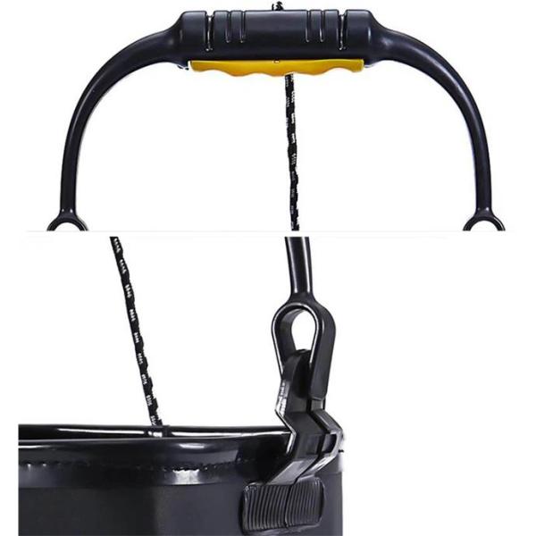 Portable Fishing Water Pail for Camping Traveling Hiking Fishing Boating Gardening with 4.5 Meters Rope