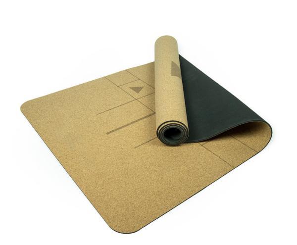 ECO-Friendly Cork Material Yoga Mat, Workout mat, Patterned Design Cork Yoga Mat, Fitness mat, workout mat