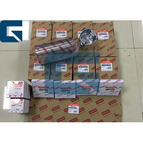 Yanmar 4TNE88 Excavator Engine Parts , 4TNE88 Cylinder Liner With Complete Gasket Kit