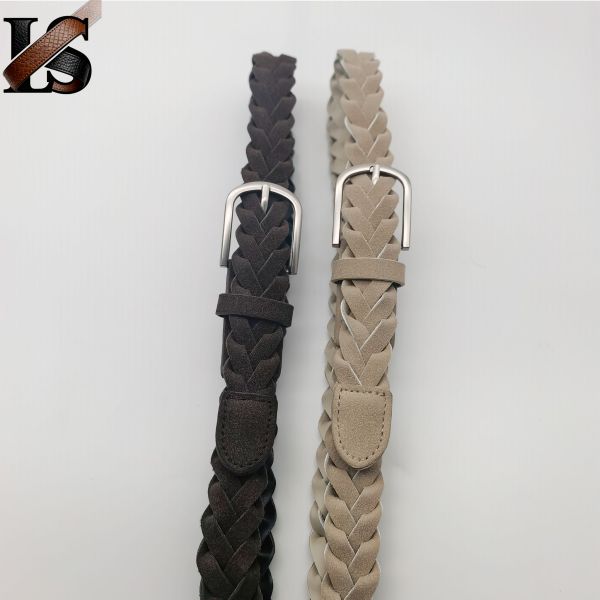 High Quality Woven Braided Leather Waist Belt Suit For Unisex  Braided Belts