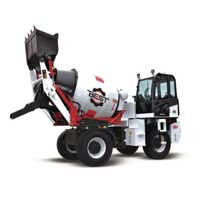 caminhão móvel do misturador concreto de 2500L 3200L 4800L com auto sistema da graxa e sistema do peso