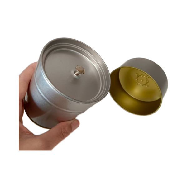 Airtight Round Tinplate Candy Tea Coffee Matcha Container Food Storage Metal Tin Can