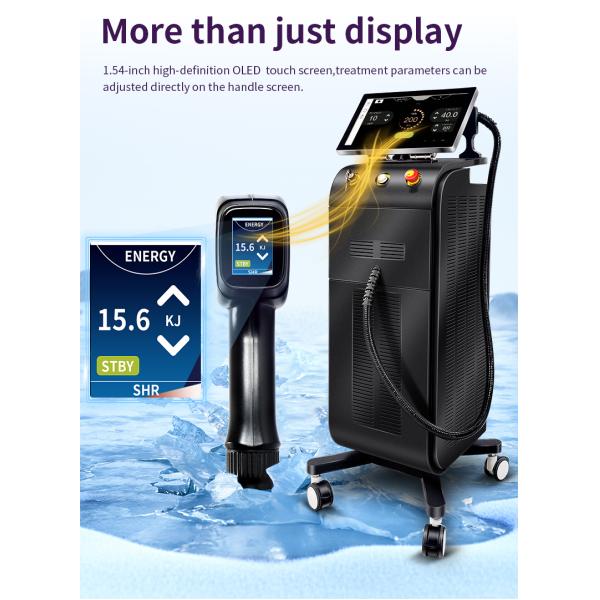10mm*20mm/12mm*28mm/12mm*35mm Spot Size Vertical 808nm Diode Laser Hair Removal Device