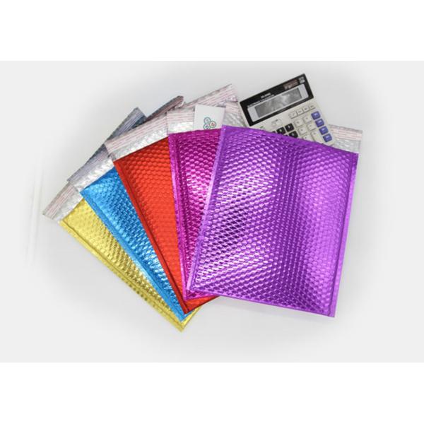 VMPET/CPE Structure Metallic Bubble Wrap Envelopes Custom Printing Self Sealed