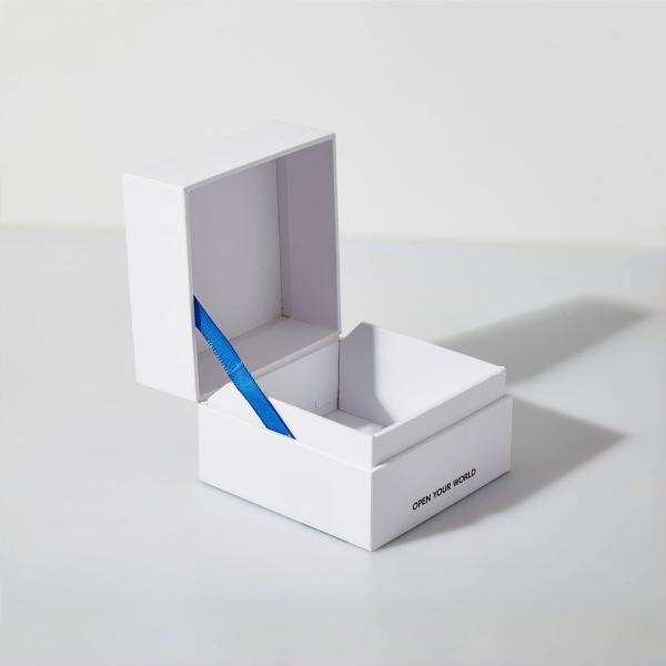 Customize Logo Printed Empty Square Luxury Jewelry Gift Packaging Box Men Bracelet Watch Box