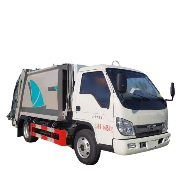 Foton Small Card Star 4 square Compression Garbage Truck for Garbage Cleaning and Transfer Gross Vehicle Weight 18000