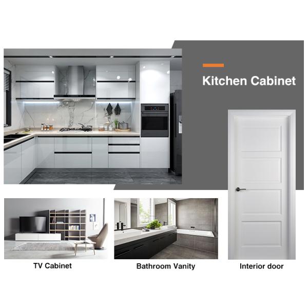 Waterproof Custom Kitchen Cabinets with Solid Wood Construction and Lacquer Coating