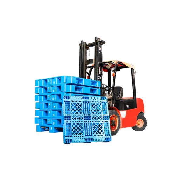 Injection Molding Industrial Plastic Pallet Three Runners Grid Surface Hdpe Pallets