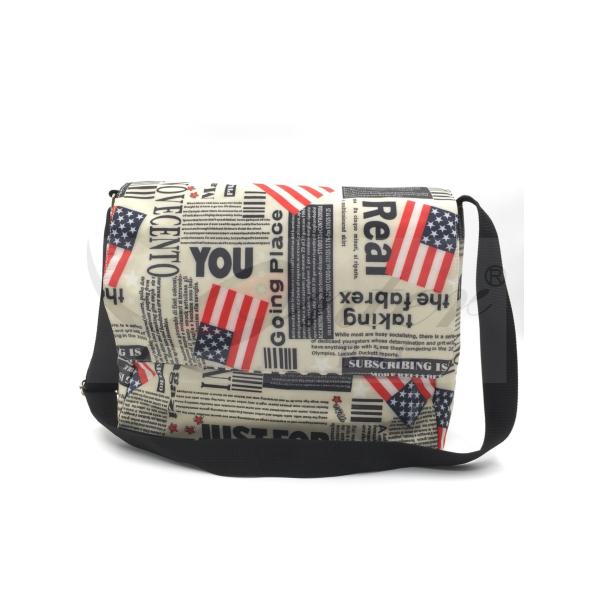 420D Polyester Travel Messenger Bag Pouch With Printing / Embroidery Logo