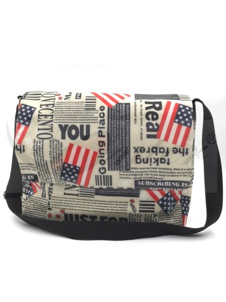 420D Polyester Travel Messenger Bag Pouch With Printing / Embroidery Logo